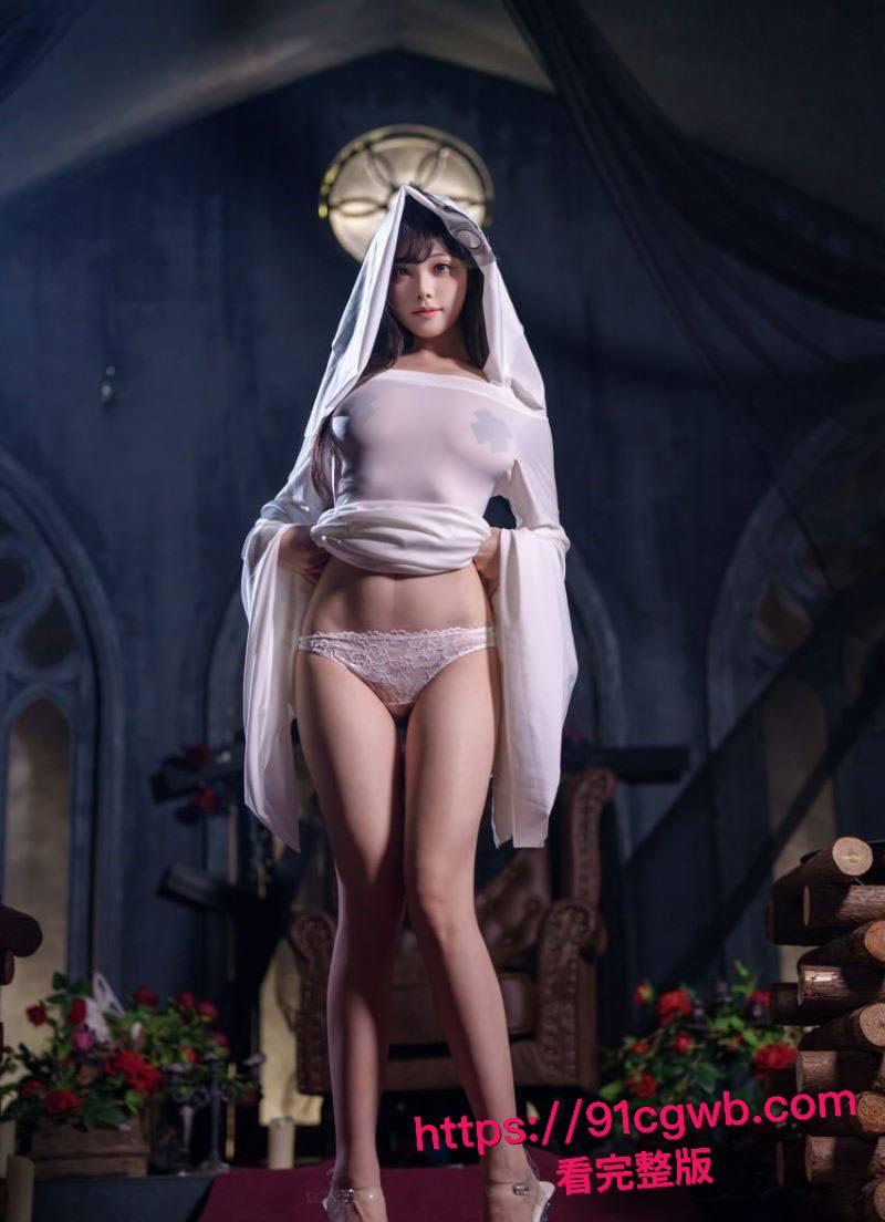 高颜福利姬 蜜汁猫裘 幽灵娘首发 透视鬼纱裹身 湿身锁骨滴水 粉穴若隐若现 诱惑拉满直接封神！-1