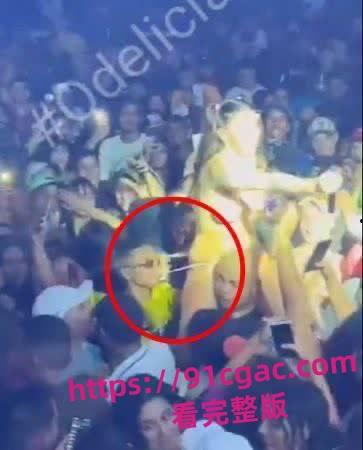 巴西女歌手皮波基尼亚演唱会大乱！丁字裤入观众群，男粉失控狂摸胸臀！-5